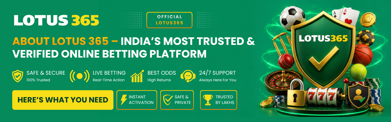 About Lotus 365 – India’s Most Trusted & Verified Online Betting Platform