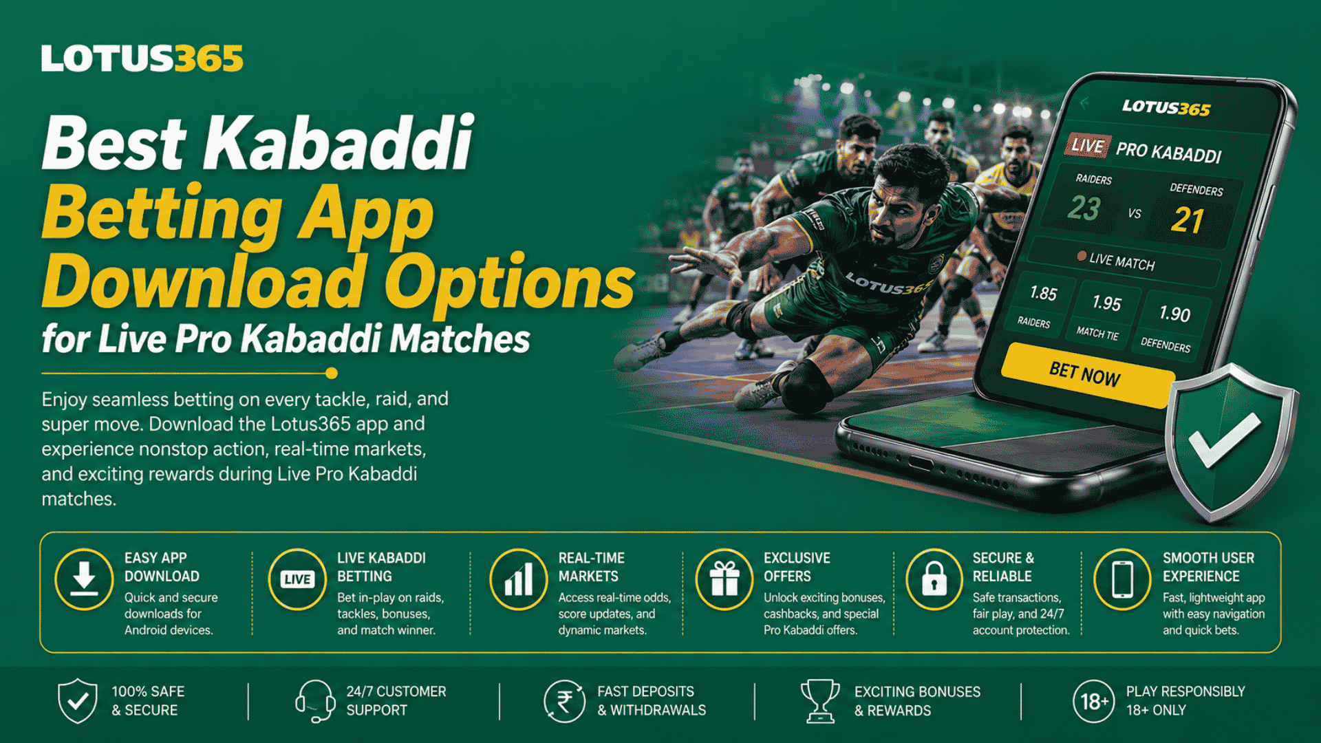 Best Kabaddi Betting App Download Options for Live Pro Kabaddi Matches