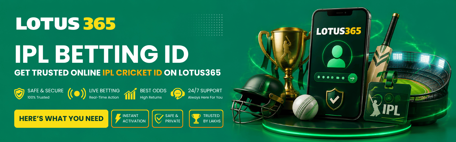 IPL Betting ID – Get Trusted Online IPL Cricket ID on Lotus365