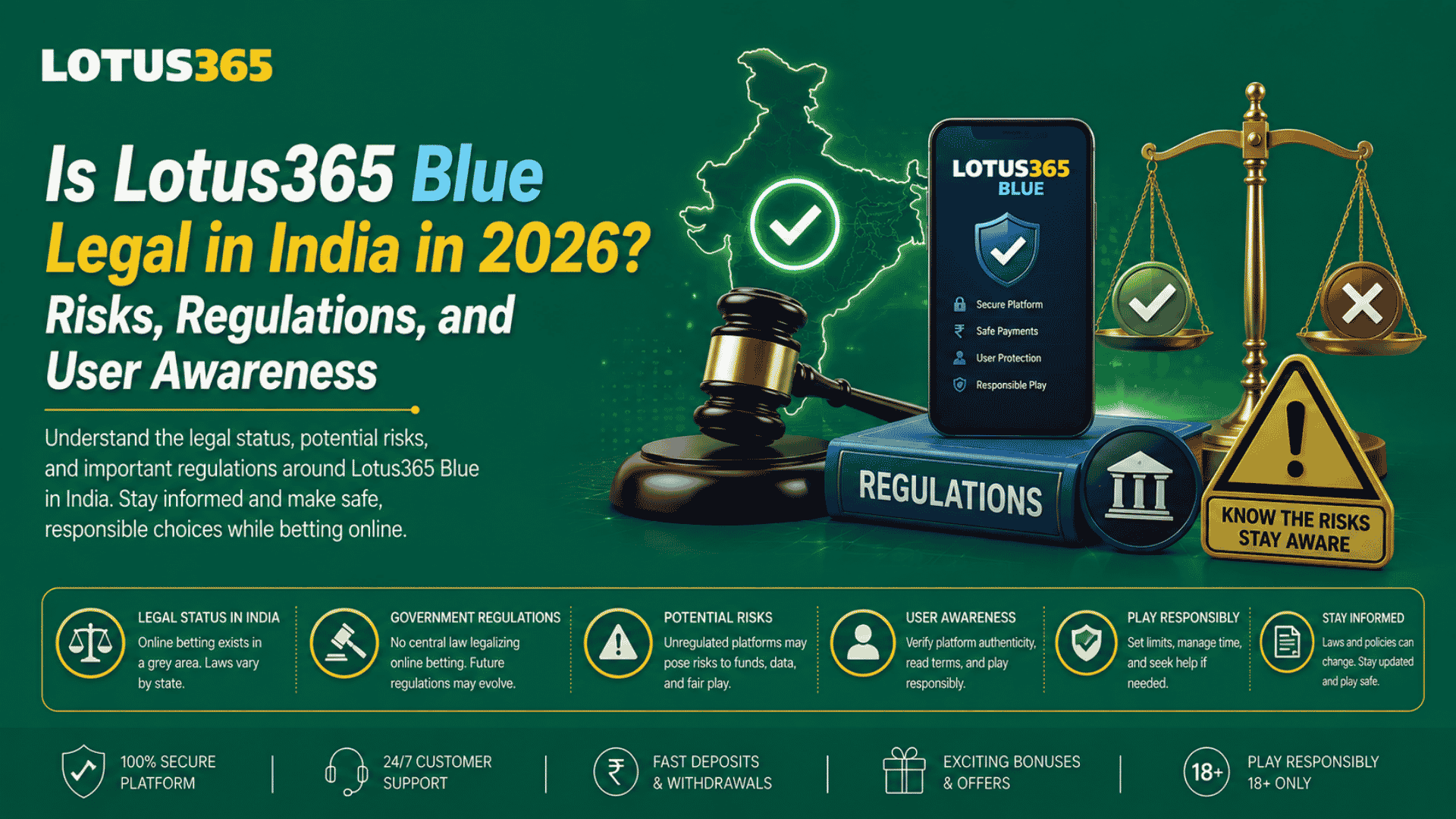 Is Lotus365 Blue Legal in India in 2026 Risks, Regulations, and User Awareness