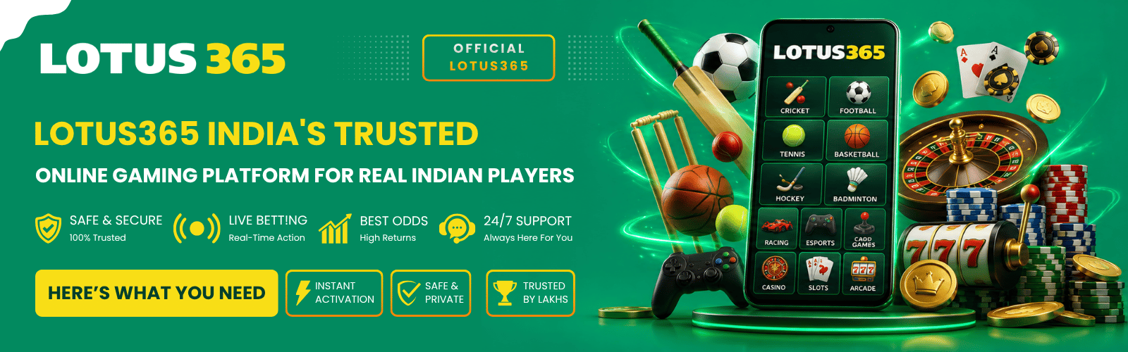 Lotus365 India's Trusted Online Gaming Platform for Real Indian Players