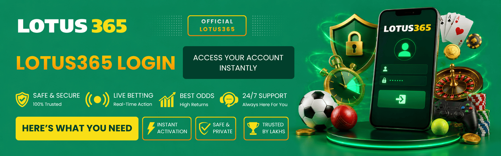 Lotus365 Login – Access Your Account Instantly