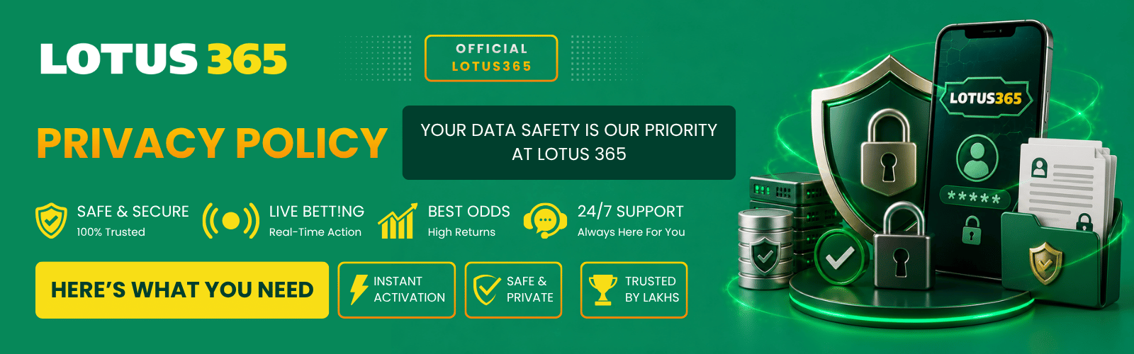 Privacy Policy – Your Data Safety is Our Priority at Lotus 365