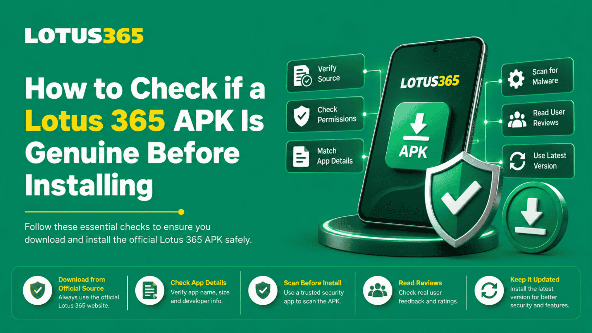 How to Check if a Lotus 365 APK Is Genuine Before Installing