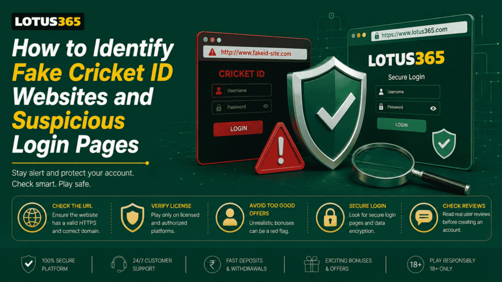 How to Identify Fake Cricket ID Websites and Suspicious Login Pages