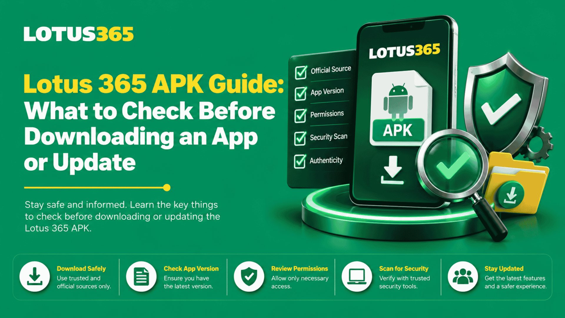 Lotus 365 APK Guide What to Check Before Downloading an App or Update