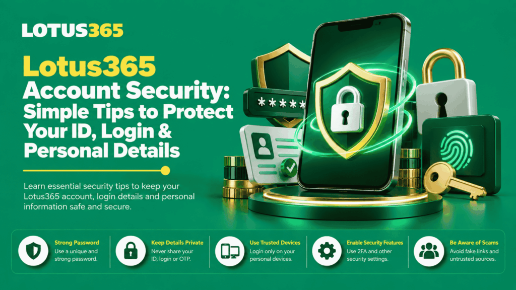 Lotus365 Account Security Simple Tips to Protect Your ID, Login & Personal Details