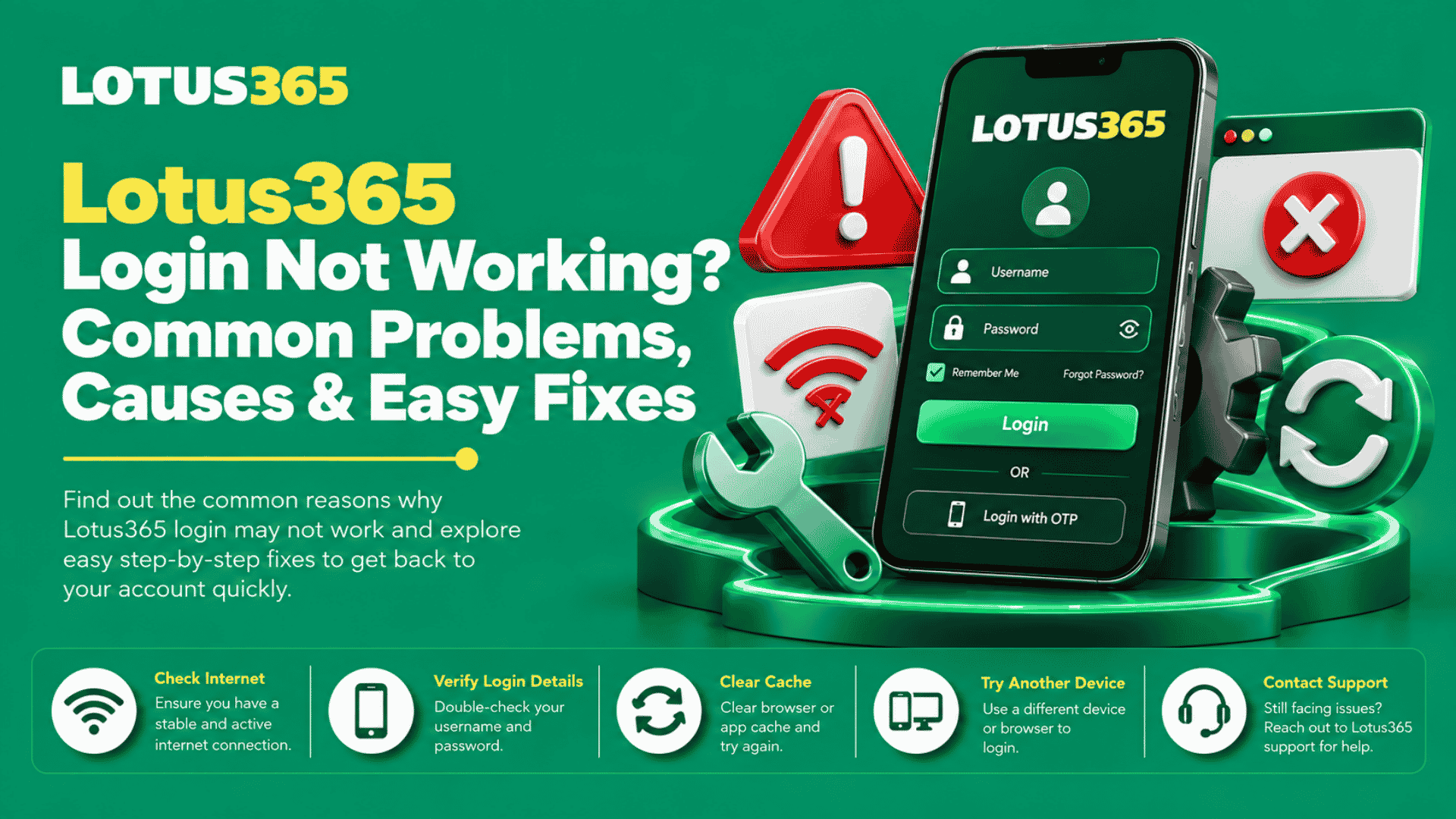Lotus365 Login Not Working Common Problems, Causes & Easy Fixes