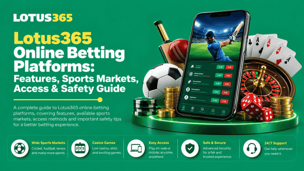 Lotus365 Online Betting Platforms Features, Sports Markets, Access & Safety Guide