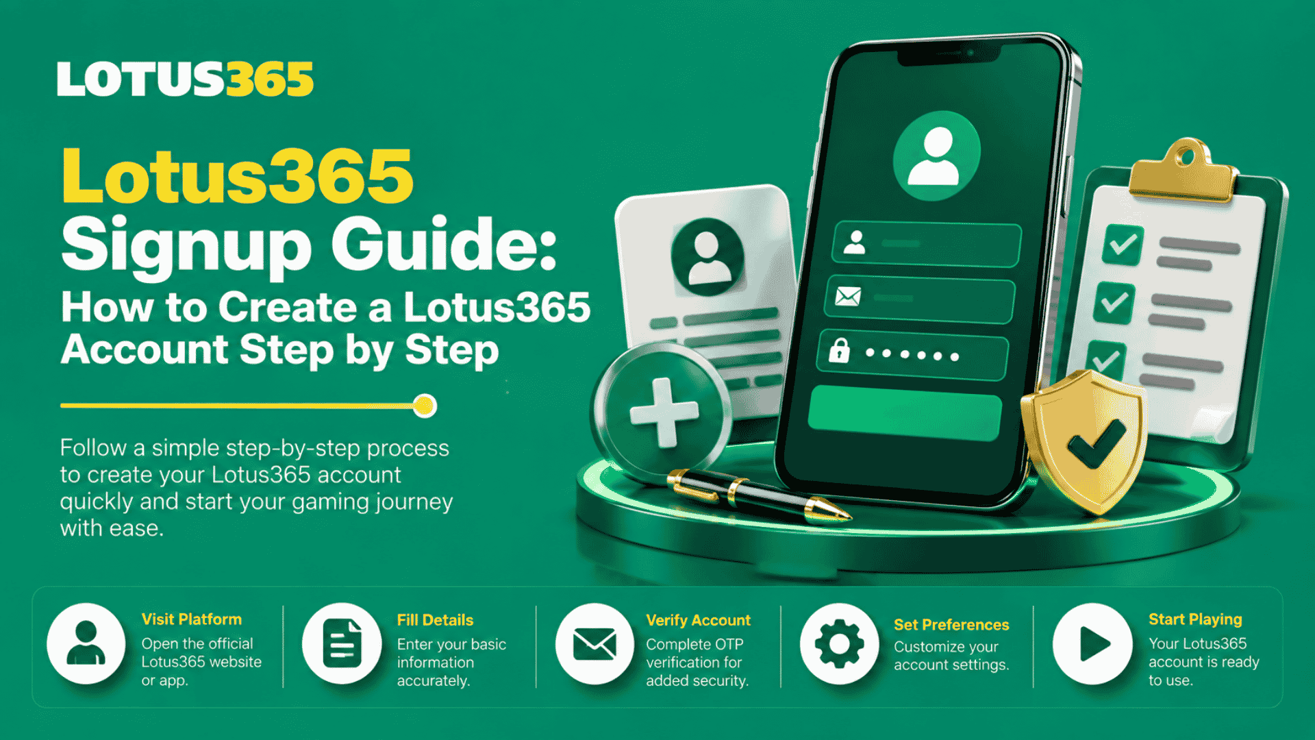 Lotus365 Signup Guide How to Create a Lotus365 Account Step by Step