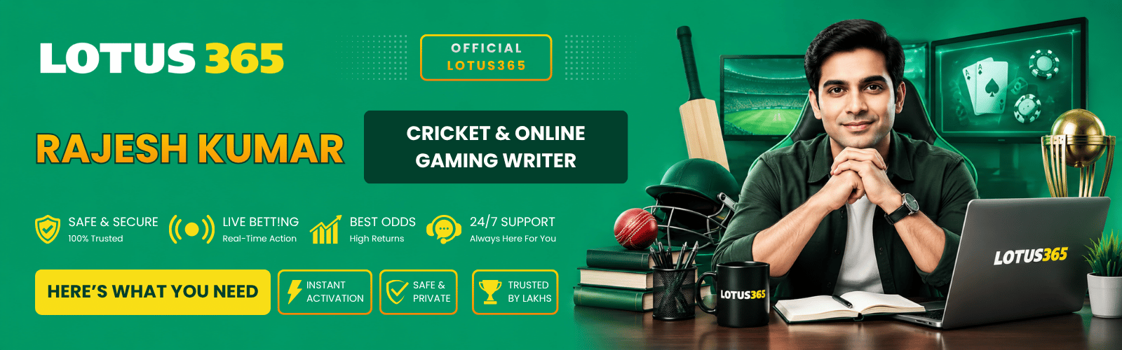 Rajesh Kumar Cricket & Online Gaming Writer