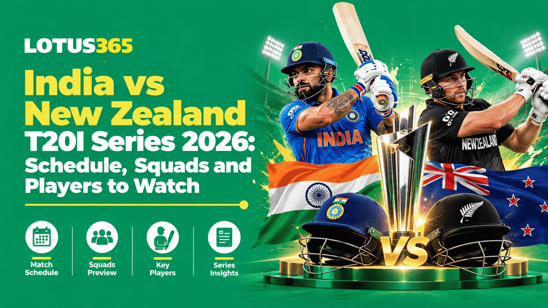 India vs New Zealand T20I Series 2026 Schedule, Squads and Players to Watch