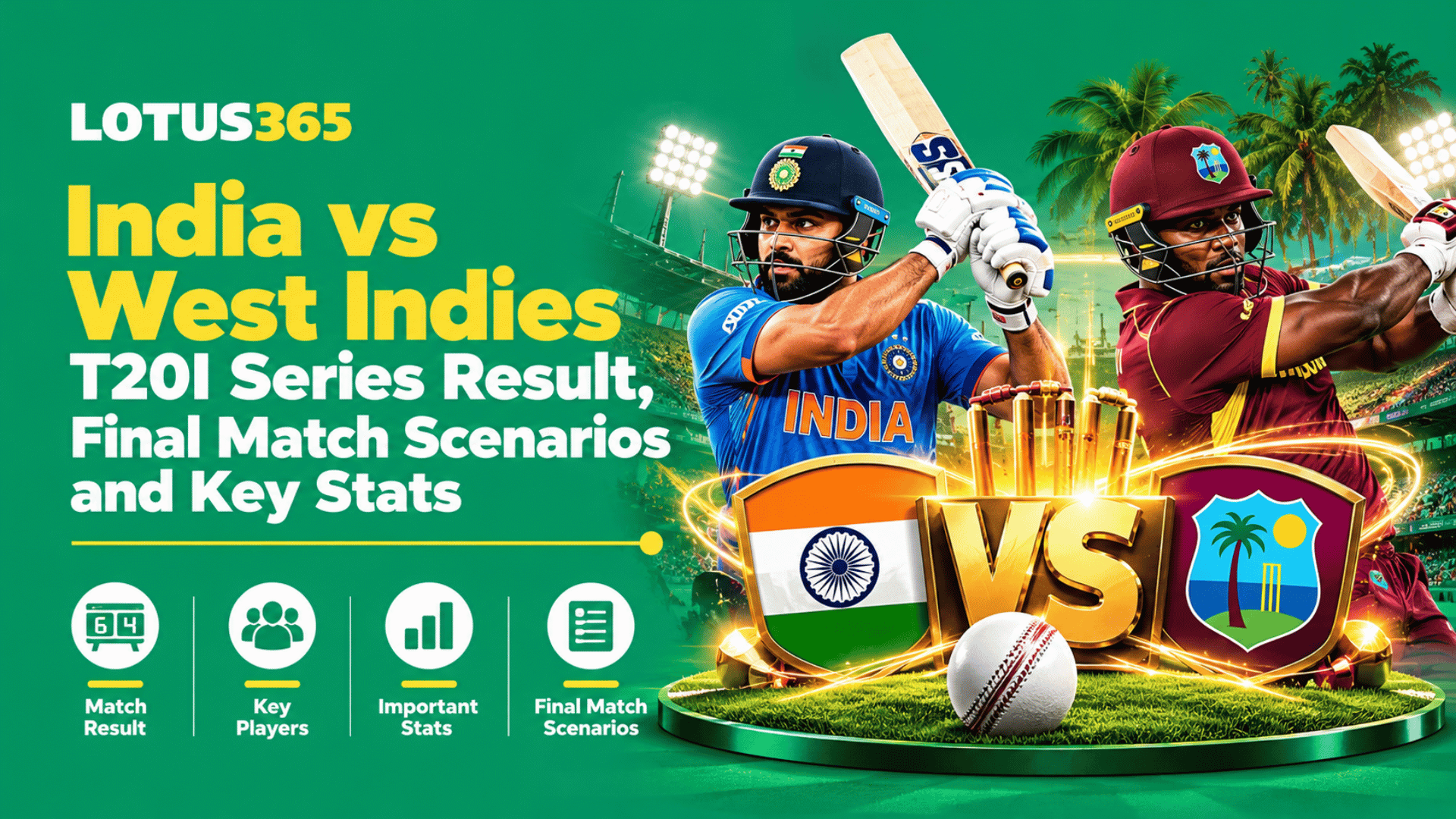 India vs West Indies T20I Series Result, Final Match Scenarios and Key Stats