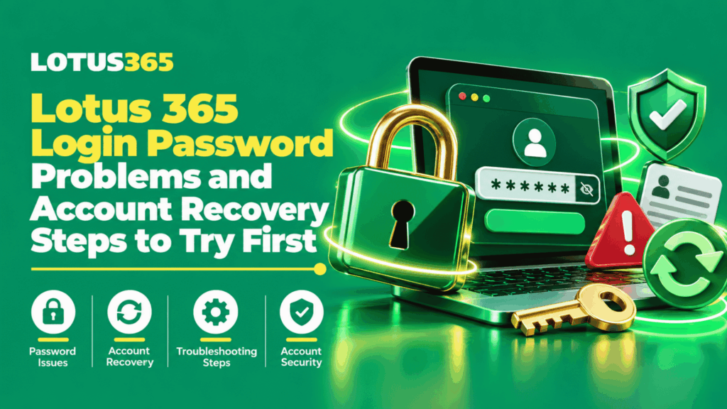 Lotus 365 Login Password Problems and Account Recovery Steps to Try First