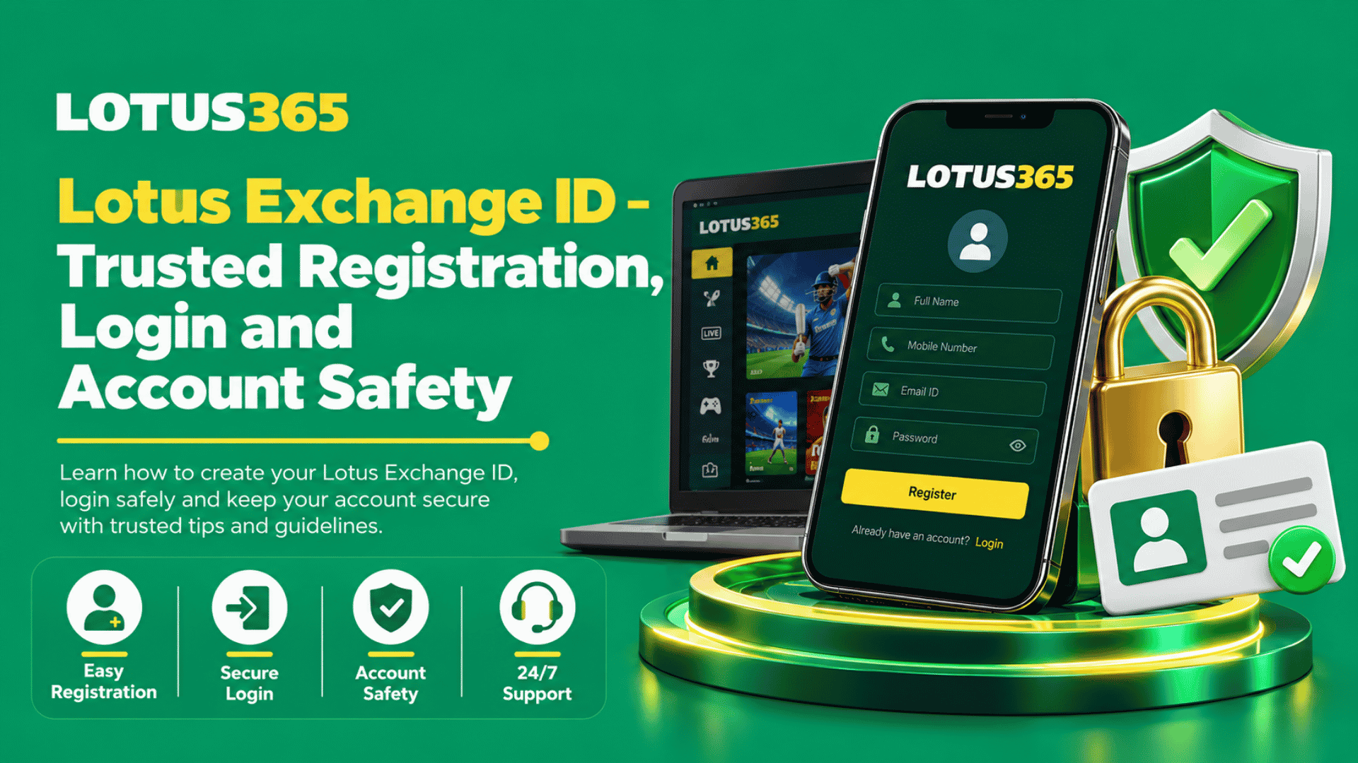 Lotus Exchange ID – Trusted Registration, Login and Account Safety