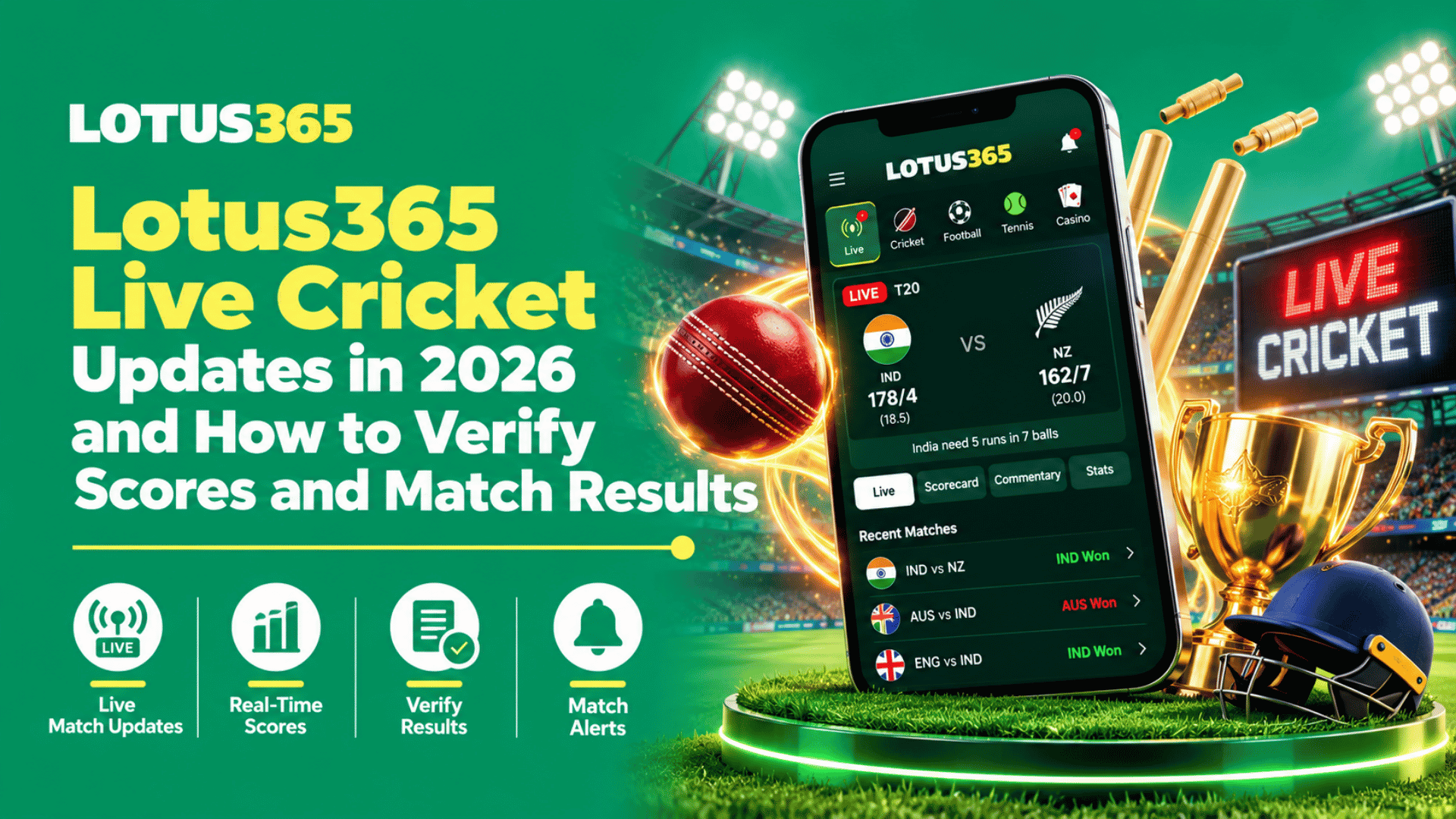 Lotus365 Live Cricket Updates in 2026 and How to Verify Scores and Match Results